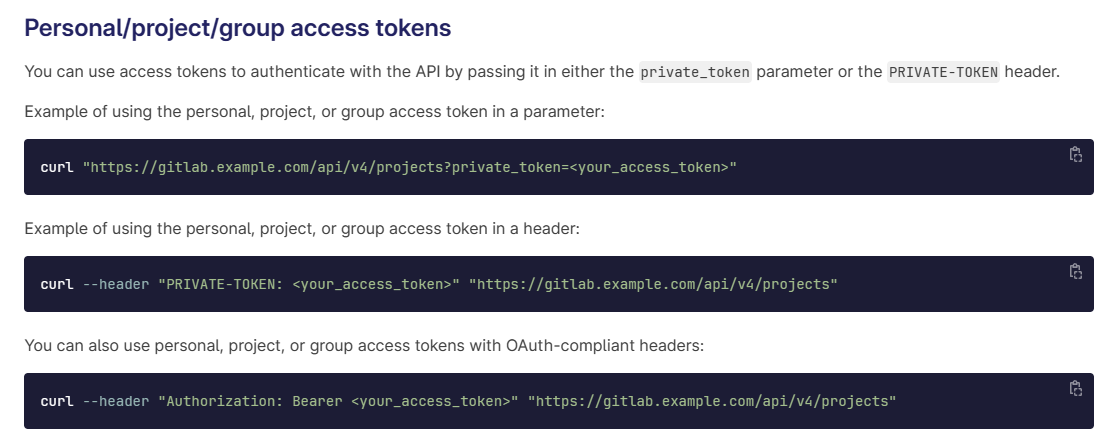 GItLab API